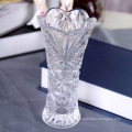 Vaso de vidro europeu do estilo floral do vaso de cristal alto europeu da decoração do casamento